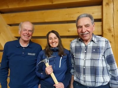 Mountain Guide Association Grindelwald Anniversary Ice Axe with Ruedi Bhend