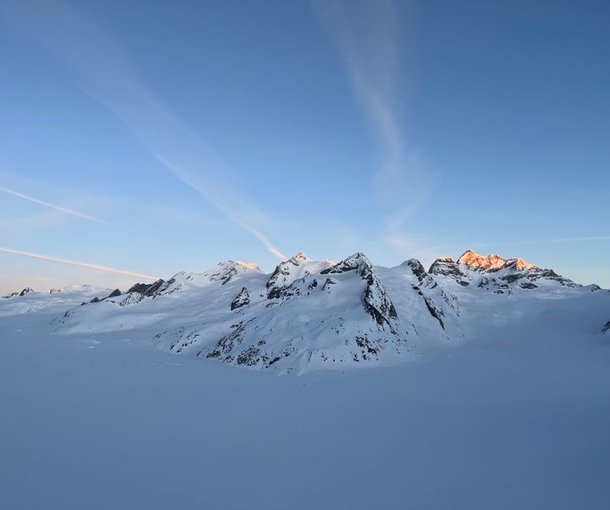 View from the Konkordia Hut towards the Konkordia Place.