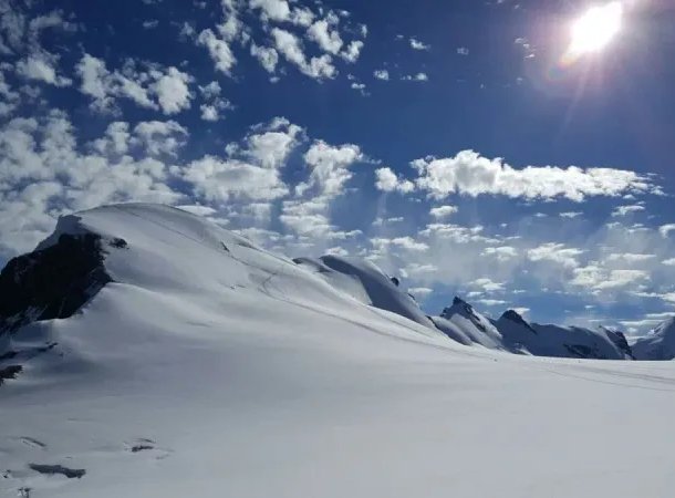 Summit of Zermatt's Breithorn