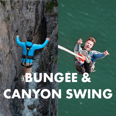 Bungee and canyon swing with lettering