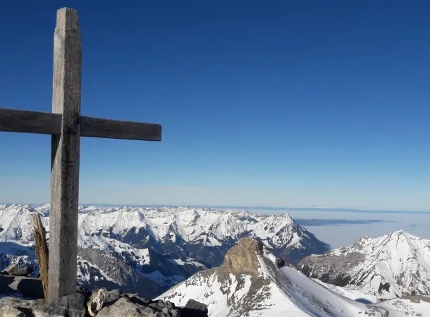 Summit cross on the Hundshorn