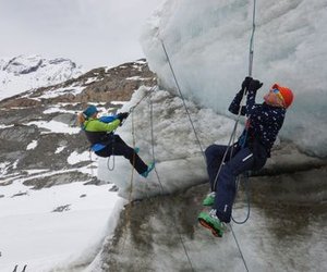 Selbstaufstieg im Eis