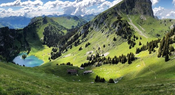 scenic view at lake oberstocken - bungy
